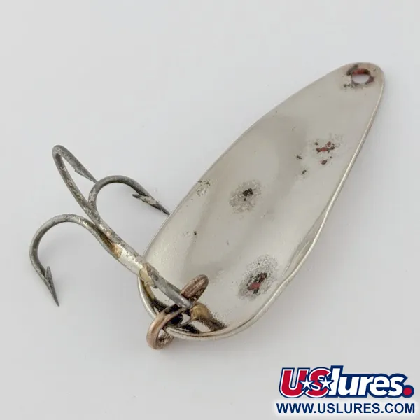 Vintage   Dura Pack Spoon, 2/5oz Nickel fishing spoon #24309