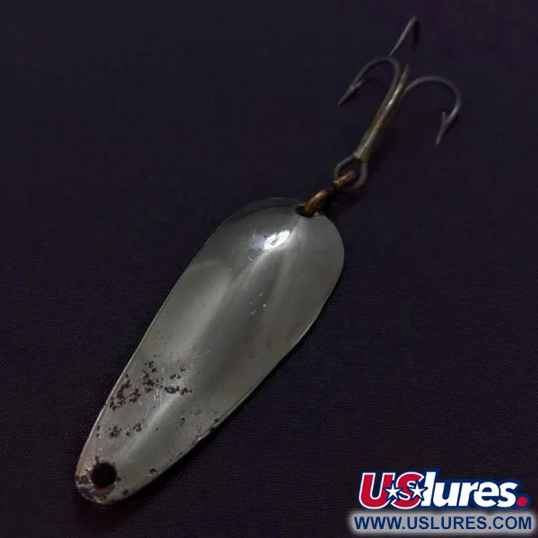 Vintage   Dura Pack Spoon, 2/5oz Nickel fishing spoon #24309