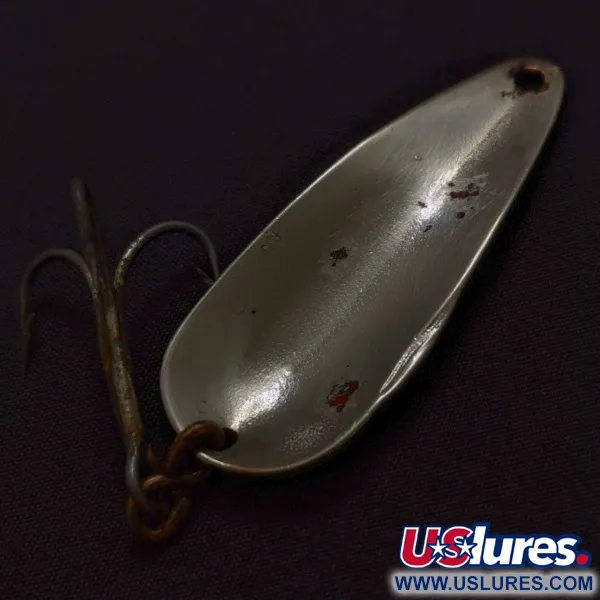 Vintage   Dura Pack Spoon, 2/5oz Nickel fishing spoon #24309