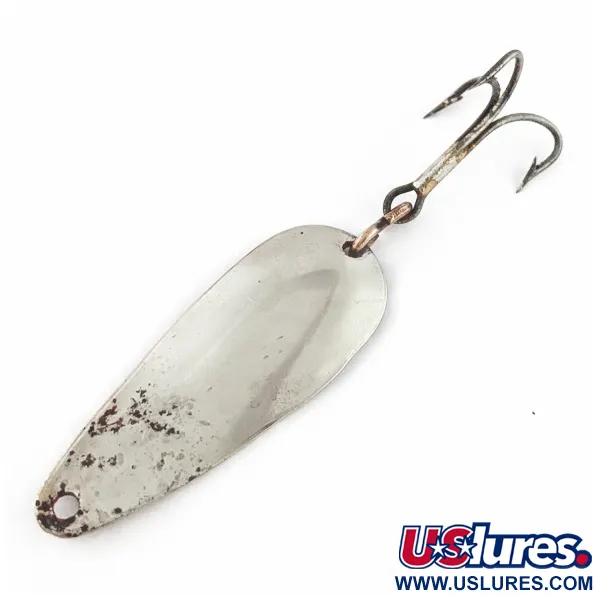 Vintage   Dura Pack Spoon, 2/5oz Nickel fishing spoon #24309