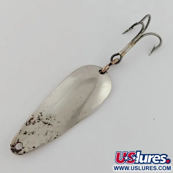 Vintage   Dura Pack Spoon, 2/5oz Nickel fishing spoon #24309