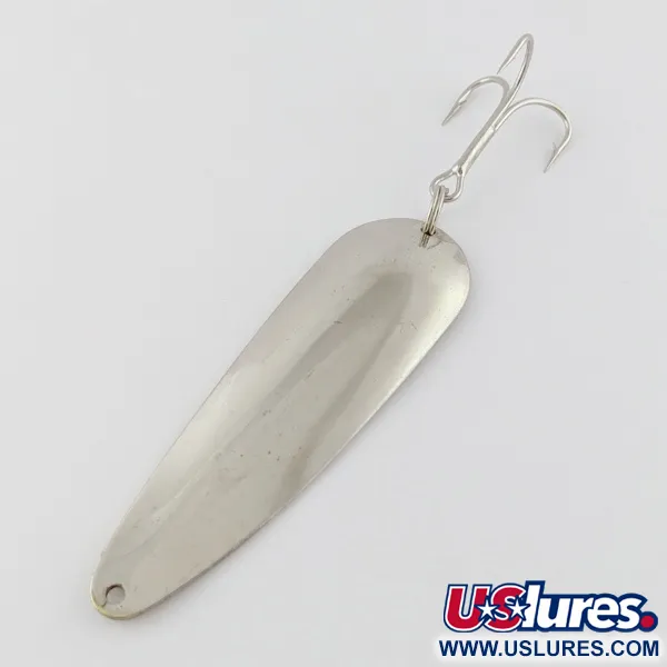 Vintage   Worth Chippewa, 3/4oz Nickel fishing spoon #24315