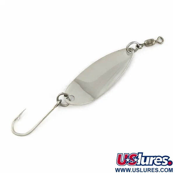 Vintage  Hildebrandt Spinners Hildebrandt Little Shaver 3, 1/16oz Nickel fishing spoon #24318