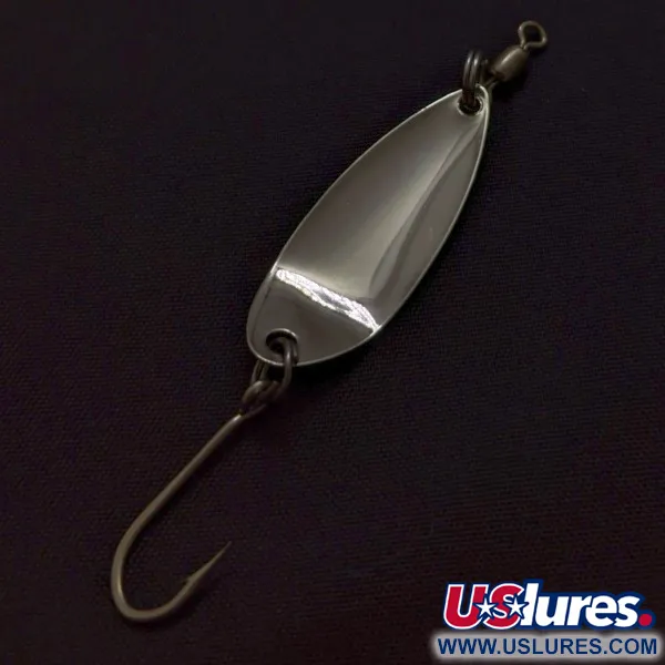 Vintage  Hildebrandt Spinners Hildebrandt Little Shaver 3, 1/16oz Nickel fishing spoon #24318