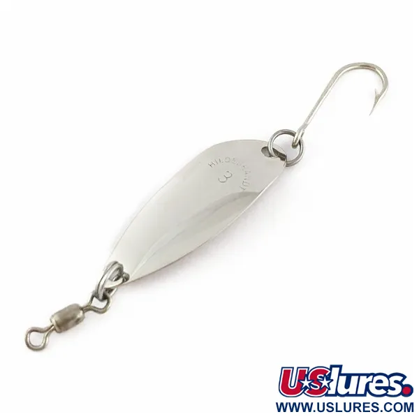 Vintage  Hildebrandt Spinners Hildebrandt Little Shaver 3, 1/16oz Nickel fishing spoon #24318