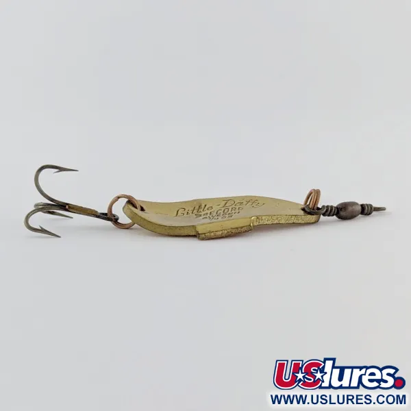 Vintage  Abu Garcia Abu Little Daffy, 1/4oz gold/red fishing spoon #24319