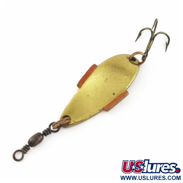 Vintage  Abu Garcia Abu Little Daffy, 1/4oz gold/red fishing spoon #24319