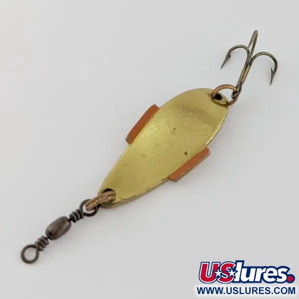 Vintage  Abu Garcia Abu Little Daffy, 1/4oz gold/red fishing spoon #24319