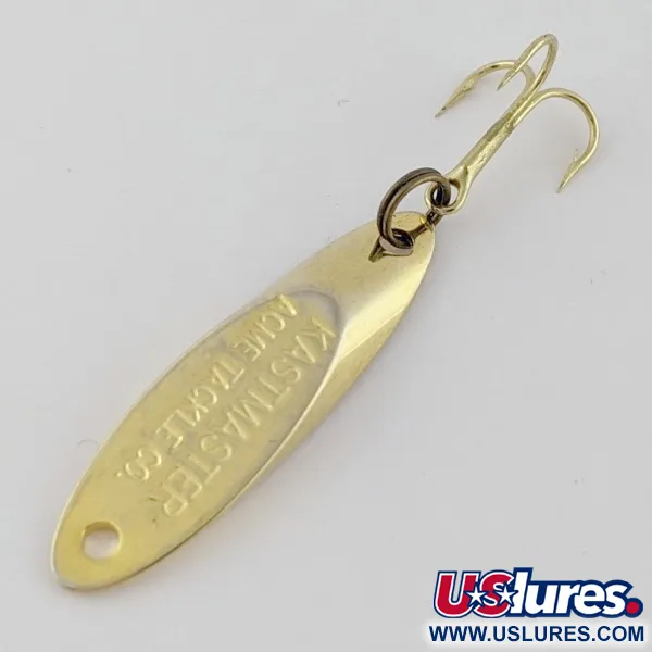 Vintage  Acme Kastmaster, 1/8oz gold fishing spoon #24322