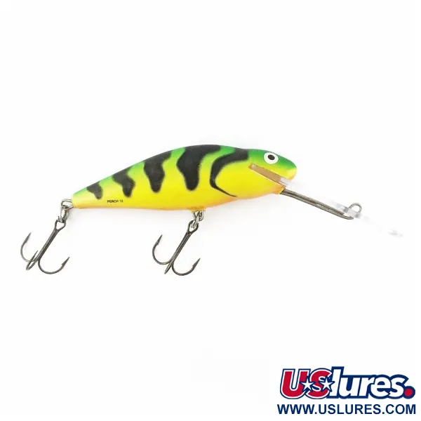 Vintage   Salmo Perch 12 Floating, 1 1/4oz Hot Perch fishing lure #24329