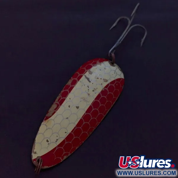 Vintage  Eppinger Dardevle Huskie Junior Detroit (1950s) , 2oz nickel/red fishing spoon #24338