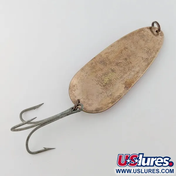 Vintage  Eppinger Dardevle Huskie Junior Detroit (1950s) , 2oz nickel/red fishing spoon #24338