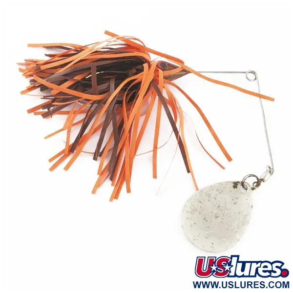 Vintage   Bomber the Classics bushwacker spinnerbait, 2/5oz nickel/orange fishing #24340