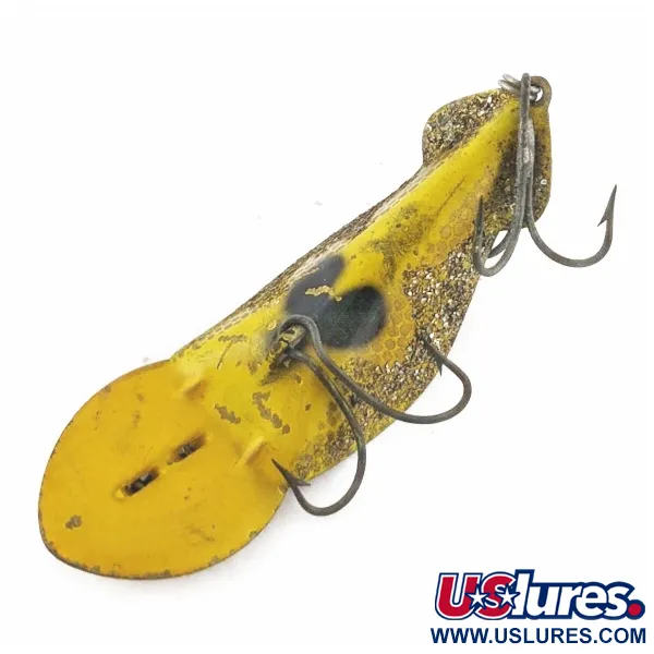 Vintage   Buck Perry Spoonplug, 1/2oz gold fishing spoon #24341