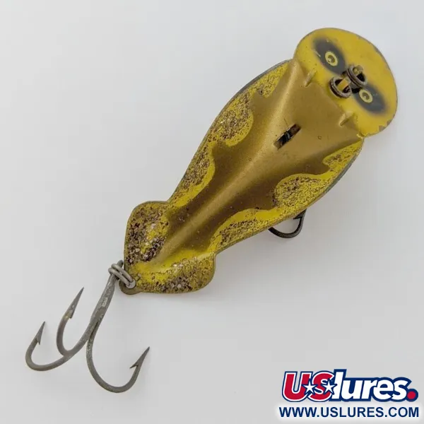 Vintage   Buck Perry Spoonplug, 1/2oz gold fishing spoon #24341