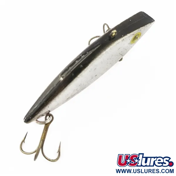 Vintage   Bill Lewis Rat-L-Trap, 1/2oz RT 25 Nickel Black Back fishing lure #24343