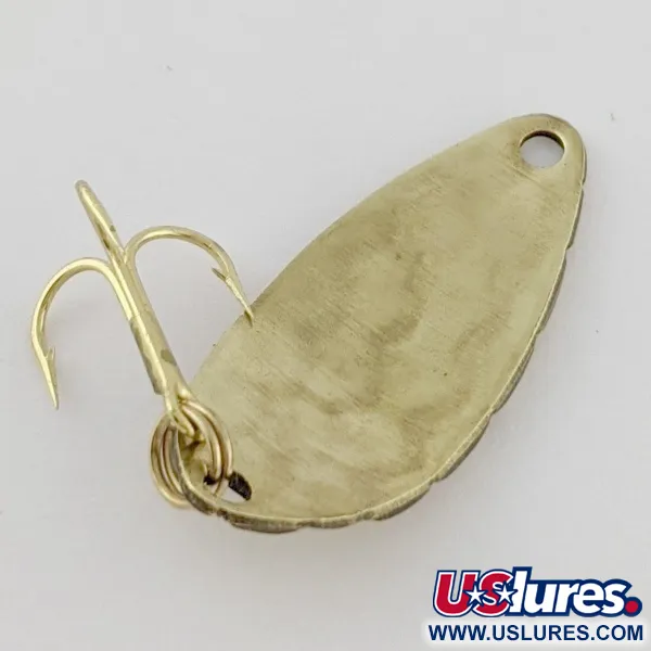 Vintage   Acme Little Cleo bubbles, 1/8oz gold fishing spoon #24347