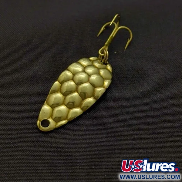 Vintage   Acme Little Cleo bubbles, 1/8oz gold fishing spoon #24347