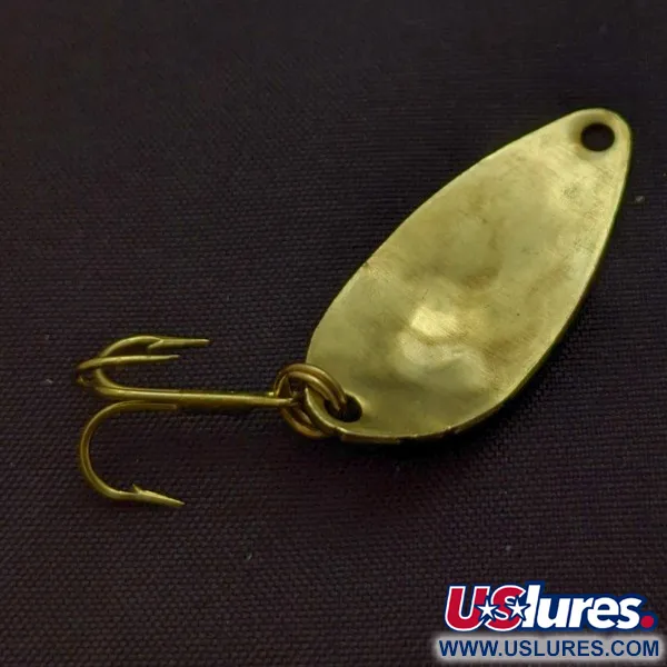 Vintage   Acme Little Cleo bubbles, 1/8oz gold fishing spoon #24347