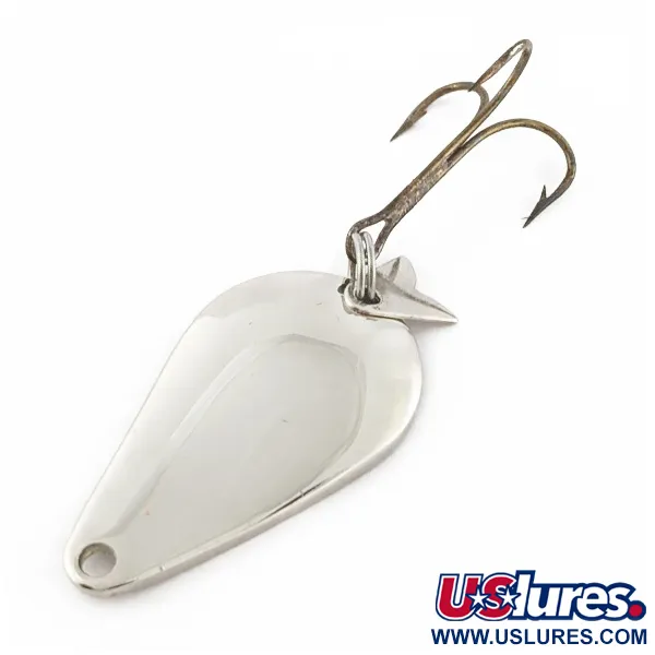 Vintage   Acme K.O. Wobbler, 1/2oz Nickel fishing spoon #24348