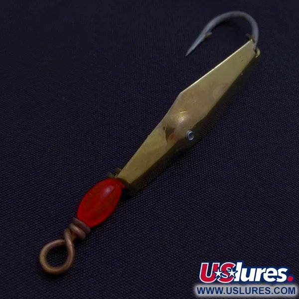 Vintage   James E. Clark Clark Spoon 00, 1/8oz gold fishing spoon #24355