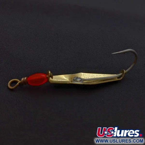 Vintage   James E. Clark Clark Spoon 00, 1/8oz gold fishing spoon #24355