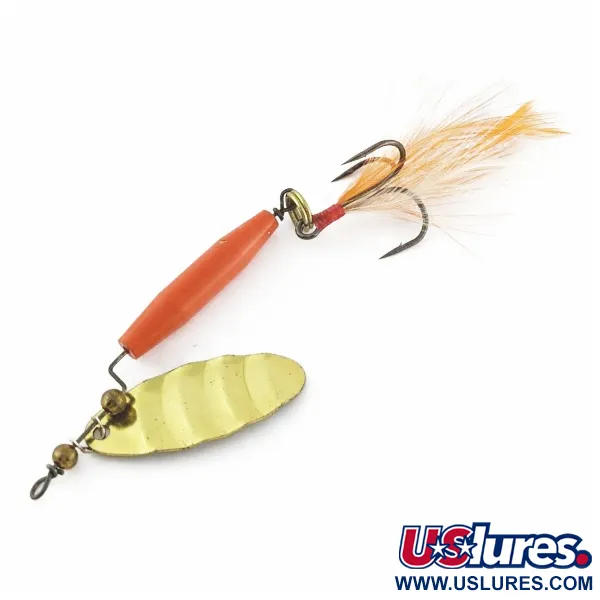 Vintage   Worth #301, 1/3oz red/black/gold spinning lure #24357