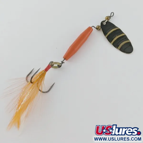 Vintage   Worth #301, 1/3oz red/black/gold spinning lure #24357