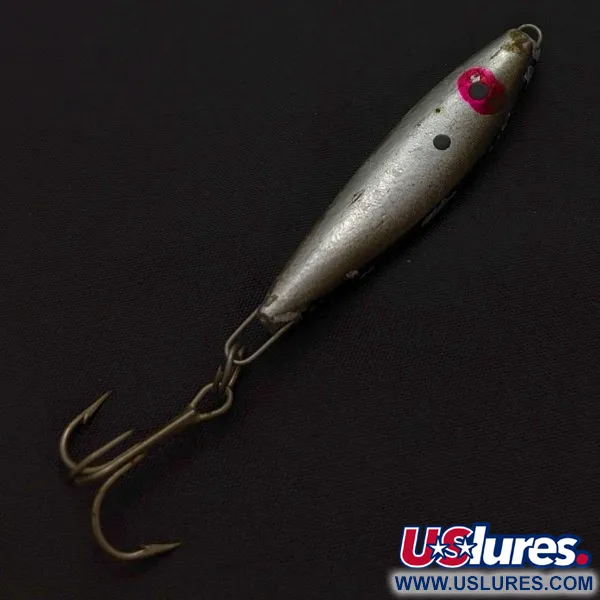 Vintage  Mann's Bait  Mann's Mann O Lure jig​, 1oz Nickel fishing spoon #24358