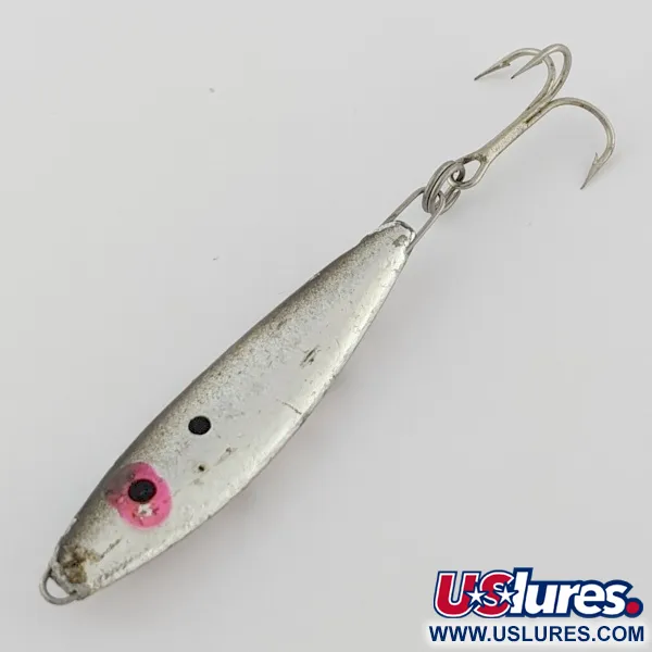 Vintage  Mann's Bait  Mann's Mann O Lure jig​, 1oz Nickel fishing spoon #24358