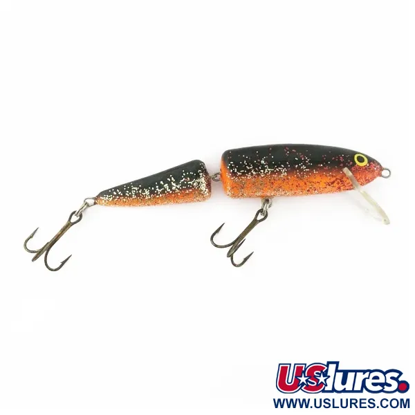 Vintage   Salmo Whitefish WF18  Custom Painted , 3/5oz black/red glitter fishing lure #24363