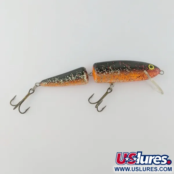 Vintage   Salmo Whitefish WF18  Custom Painted , 3/5oz black/red glitter fishing lure #24363