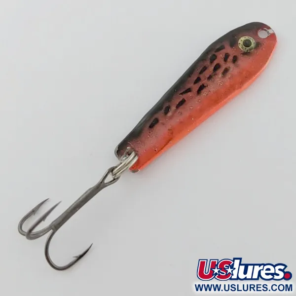 Vintage  Renosky Lures Renosky bloody jig, 2/5oz red/black fishing spoon #24369