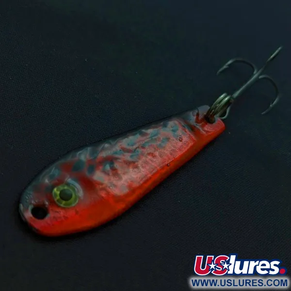 Vintage  Renosky Lures Renosky bloody jig, 2/5oz red/black fishing spoon #24369