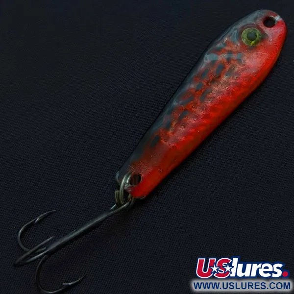 Vintage  Renosky Lures Renosky bloody jig, 2/5oz red/black fishing spoon #24369