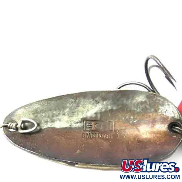 Vintage   EGB Swiss made, 1/3oz Brass / Brown fishing spoon #0003