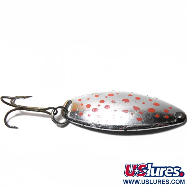 Vintage   Johnson Sprite, 1/3oz Silver / Red fishing spoon #0066