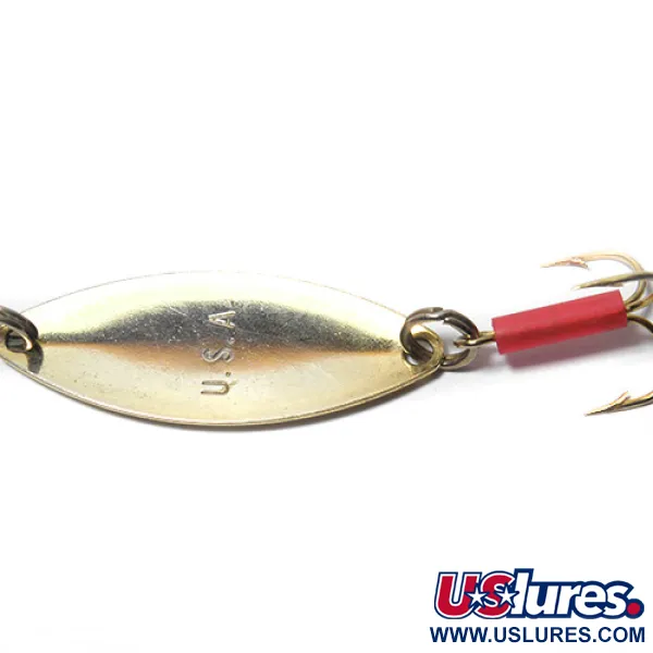 Vintage   Mepps Spoon 1, 1/4oz Gold / Hologram / Red fishing spoon #0073