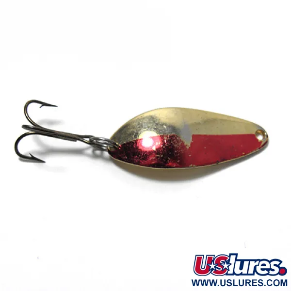 Vintage  Seneca Little Cleo, 1/4oz Gold / Red fishing spoon #0105