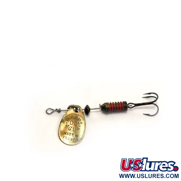 Vintage   Mepps Aglia 00, 1/16oz Brass spinning lure #0160