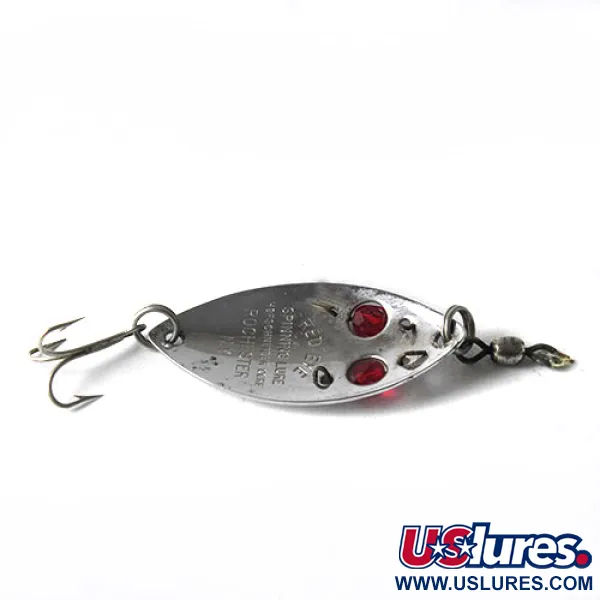 Vintage   Red Eye Hofschneider, 1/4oz Nickel / Red Eyes fishing spoon #0172