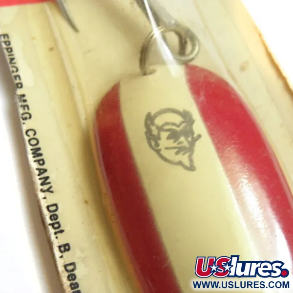   Dardevle Eppinger, 1oz Red / White fishing spoon #0178