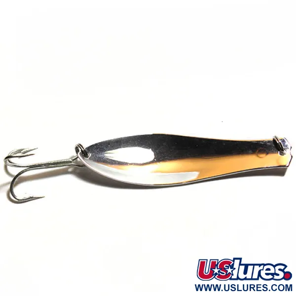  Prescott Spinner Little Doctor 275, 1oz Nickel / Red dots fishing spoon #0185