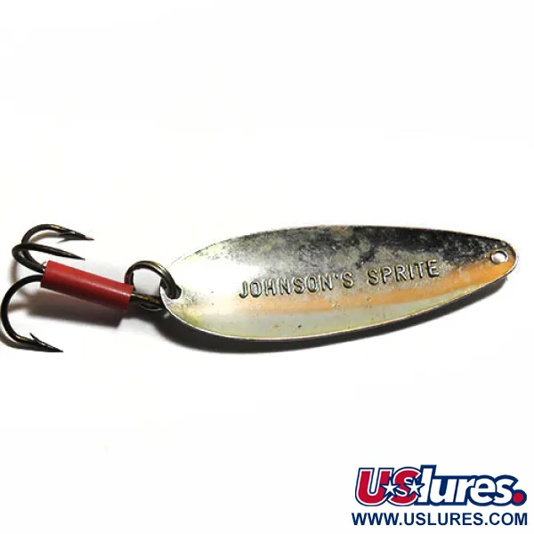 Vintage   Johnson Sprite, 1/3oz Nickel fishing spoon #0191