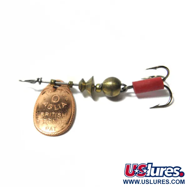 Vintage   Mepps Aglia 0, 3/32oz Copper spinning lure #0195
