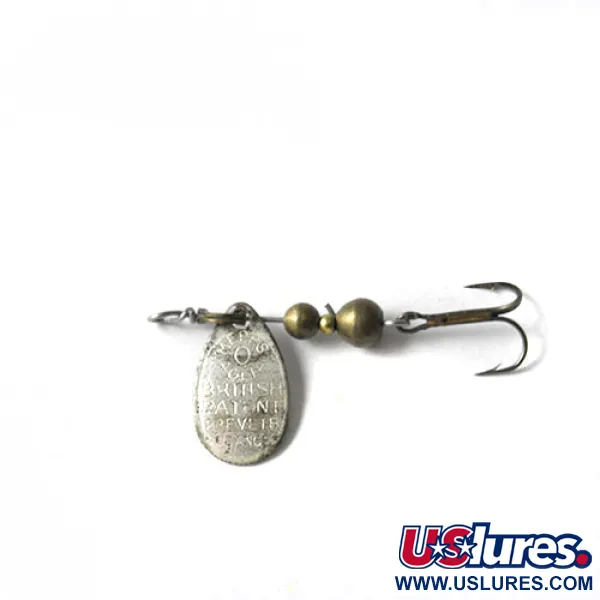 Vintage   Mepps Aglia 0, 3/32oz Nickel spinning lure #0200