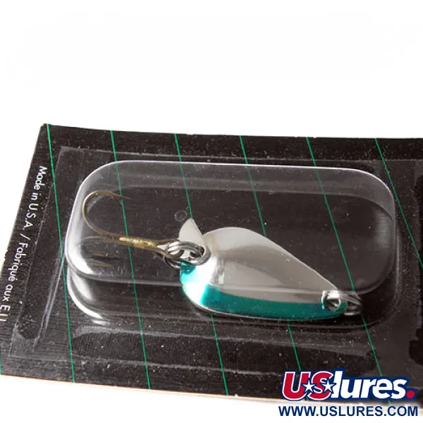  Acme  ACME K.O. Wobbler, 1/8oz Nickel / Green fishing spoon #0215