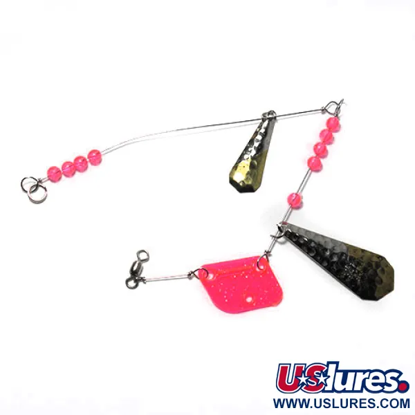   Luhr Jensen Ford Fender Lake Troll , 3/16oz Nicke/goldl/pink spinning lure #17476