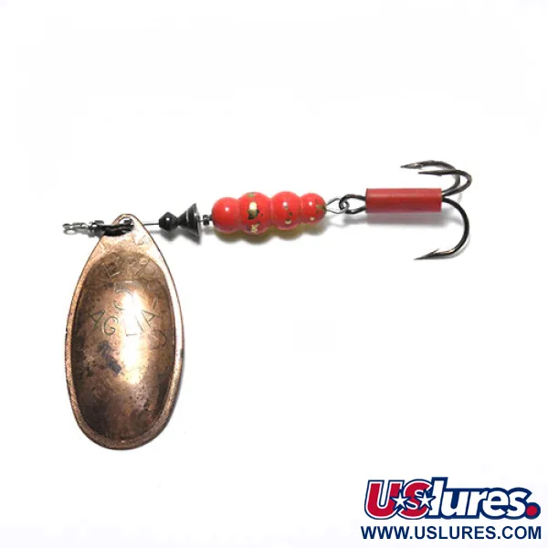 Vintage   Mepps Aglia 5, 1/2oz Copper spinning lure #0219