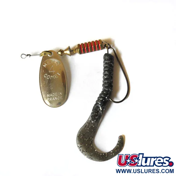 Vintage   Mepps Comet 4 Mino, 1/3oz Nickel spinning lure #0226
